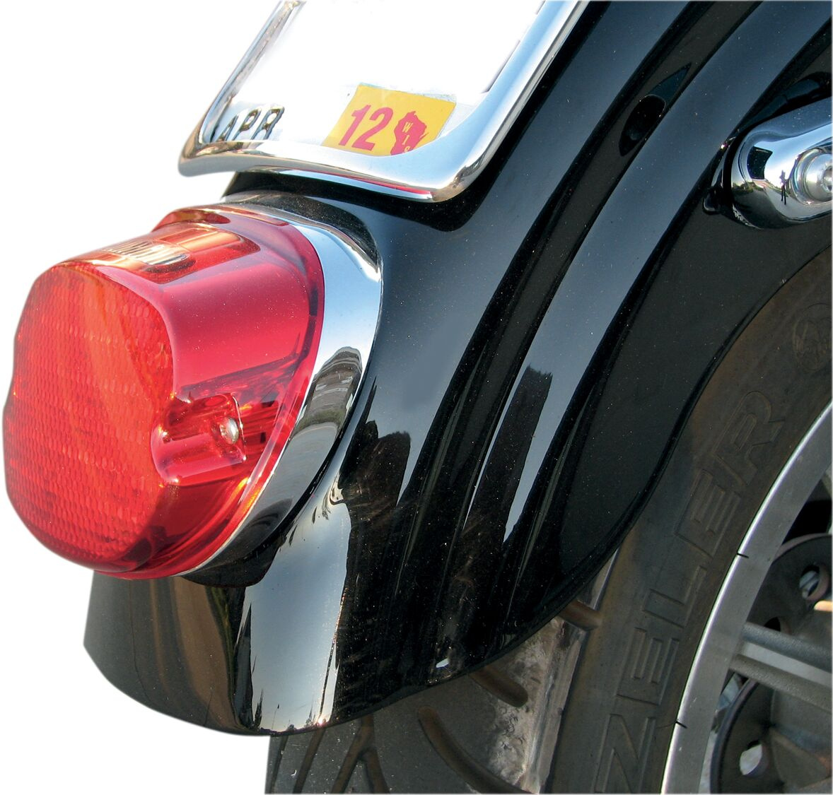 Drag Specialties Taillight Low-Profile Led Red Lens W/ Top Taglight Ta