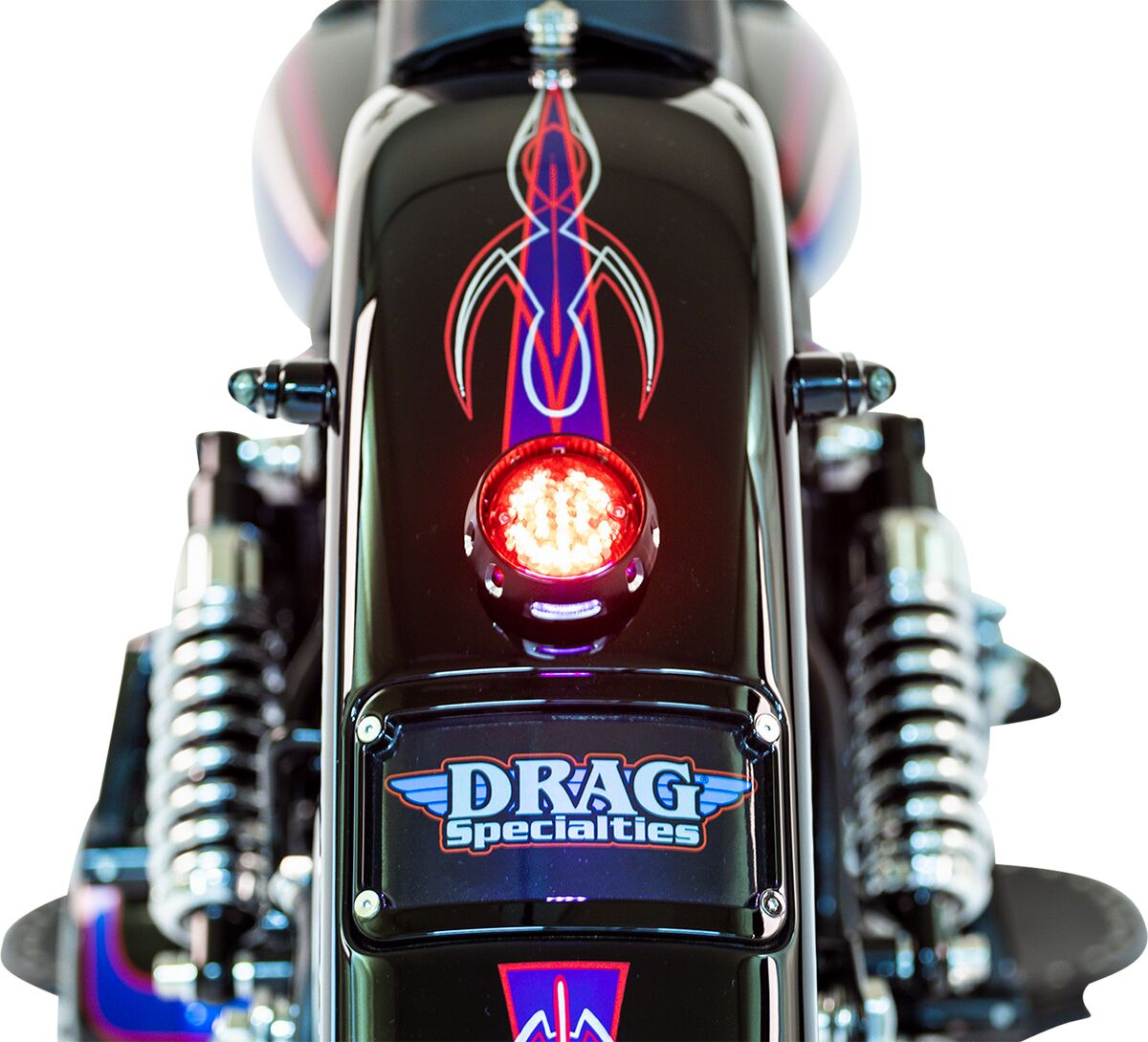 Drag Specialties Custom Bobber Led Taillight And License Plate Mount B