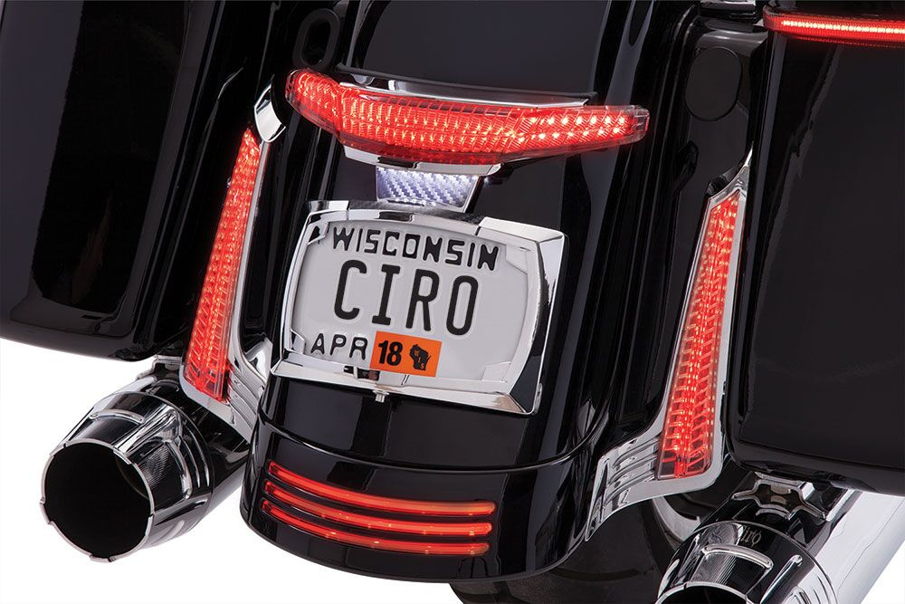 Ciro Taillight & License Plate Mount Taillight/Lp Flhx10-13 Ch