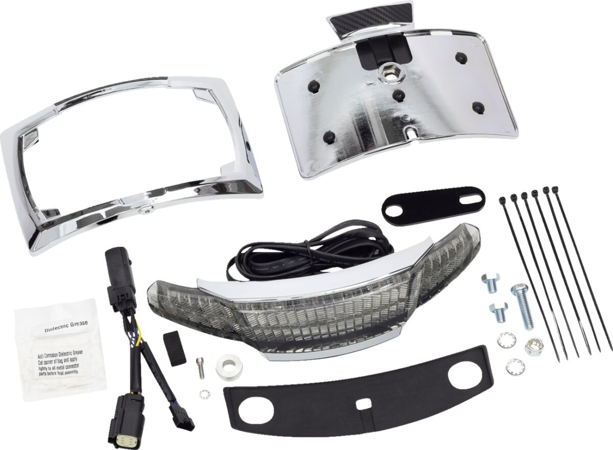 Ciro Taillight & License Plate Mount Taillight/Lp 14-20Flhx Ch