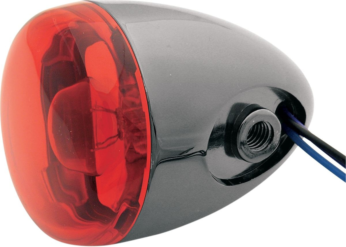 Chris Products Turn Signal Bk Nkl W/Red Turn Signal Bk Nkl W/Red