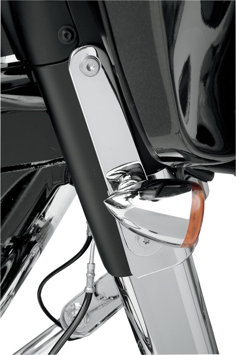 Drag Specialties Turn Signal Relocation Mounts Chrome Hd Flh/Flt Mount
