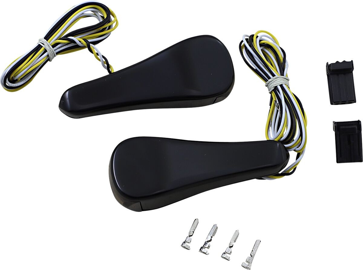 Alloy Art Light Turn Signal Smooth Led Front Black Light Smth Frnt Flt