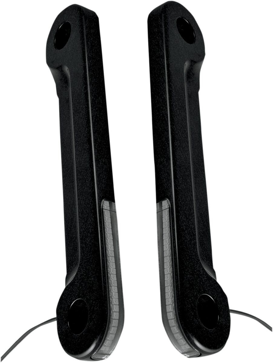 Alloy Art Light Turn Signal Fork Mounted Led Front Black Light Front F