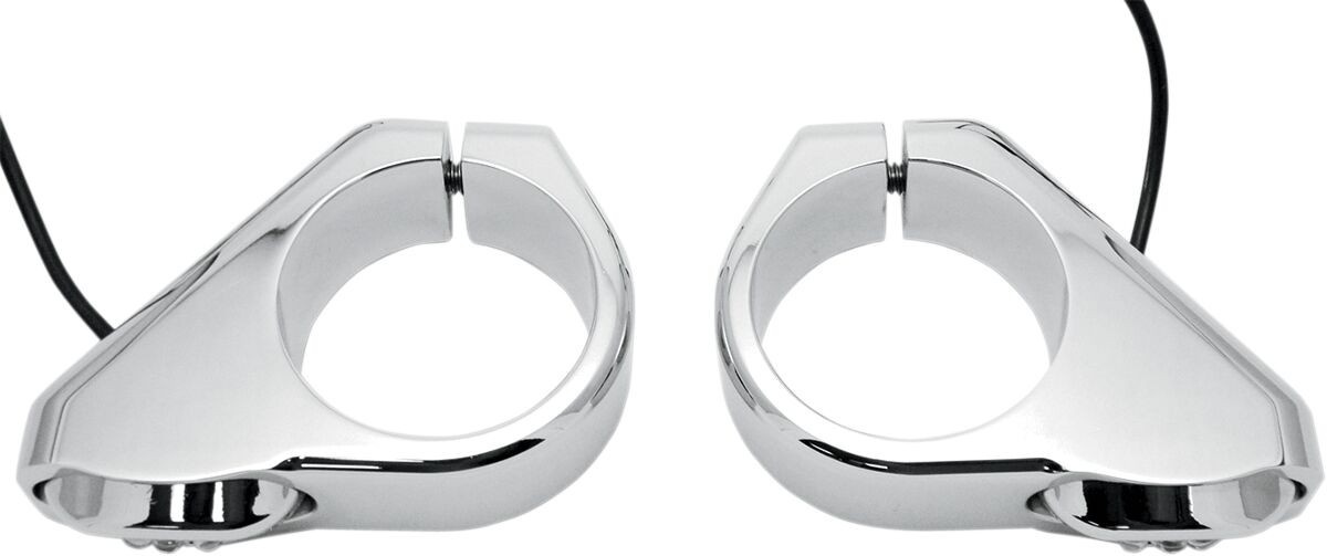 Joker Machine Turn Signal Marker Lights 41Mm Fork Mount Led Pod Chrome