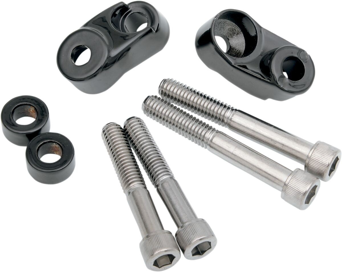 Drag Specialties Short Turn Signal Mounts For 39Mm/49Mm Forks Black Mo