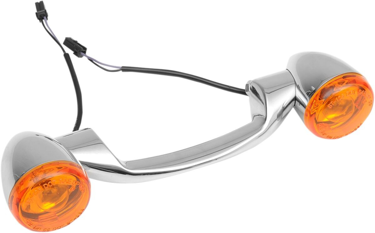 Drag Specialties Rear Turn Signal Kit Bullet Style Chrome Turn Sgnls B