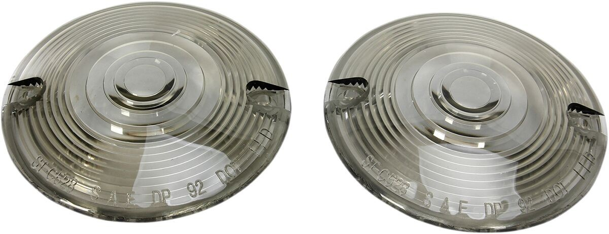 Kuryakyn Replacement Lenses For Stock Turn Signals Smoke Lens Flat Sty