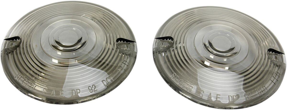 Kuryakyn Replacement Lenses For Stock Turn Signals Smoke Lens Flat Sty