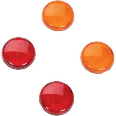 Drag Specialties Replacement Amber/Red Lens Kit For Mini Deuce Marker