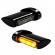 Heinz Bikes Turn-Signal, Brake, Run Winglets Fender Led 3-In-1 Black T Heinz Bikes Turn-Signal, Brake, Run Winglets Fender Led 3-In-1 Black T