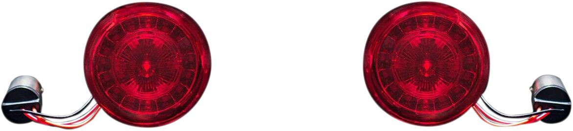 Custom Dynamics Probeam Rear Led Turn Signals 1157 Base Red/Red Ring W