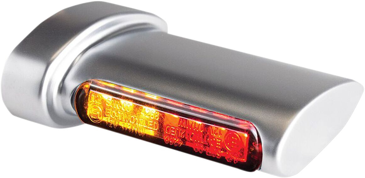 Heinz Bikes Turn-Signal, Brake, Run Winglets Led 3-In-1 Chrome/Matt Tu