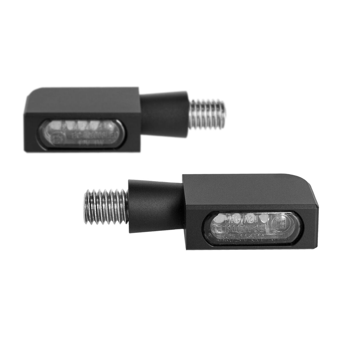 Heinz Bikes Turn-Signal 3-In-1 Blokk-Line Micro Led Light Black Trns B