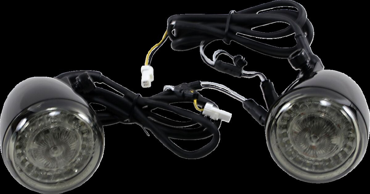 Custom Dynamics Turnsignal Ece Ind Blk Indian Ece Turn Signal White H