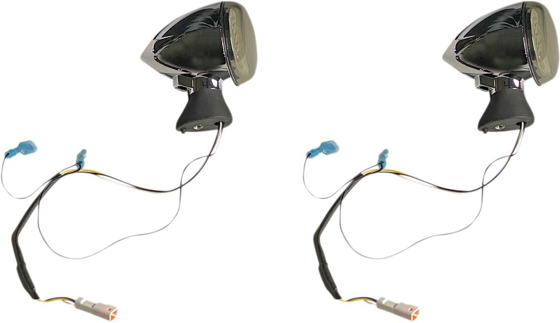 Custom Dynamics Led Turn Signal Ringz - Chrome - Scout Scout Led Repl.