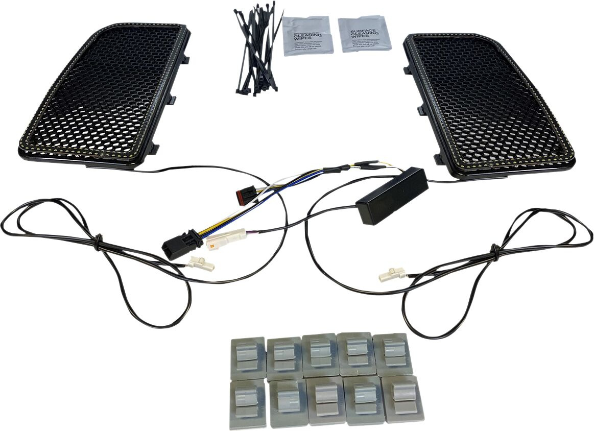 Custom Dynamics Lower Fairing Light Inserts Lower Fairing Grill Upgrad