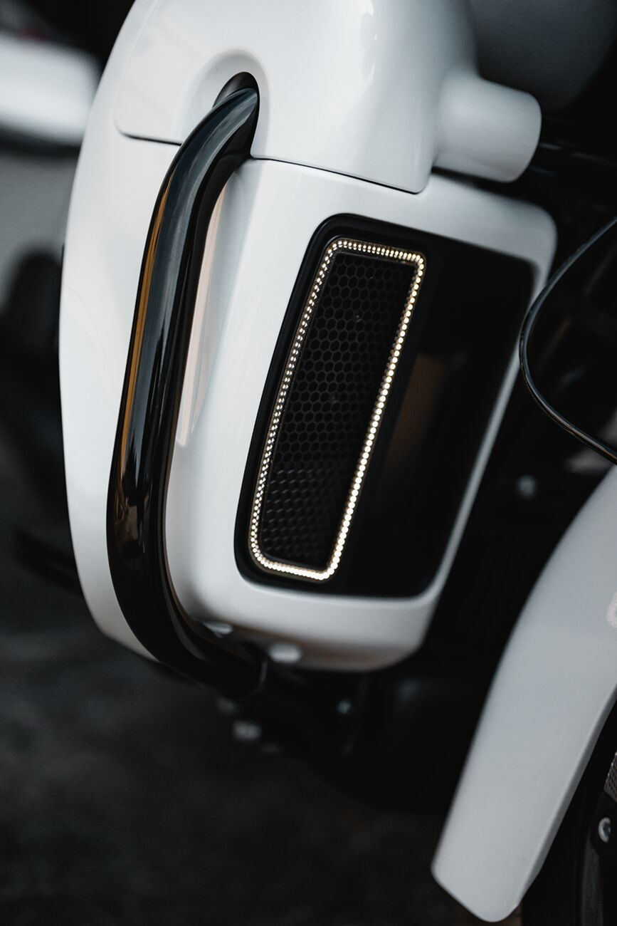 Custom Dynamics Lower Fairing Light Inserts Lower Fairing Grill Upgrad