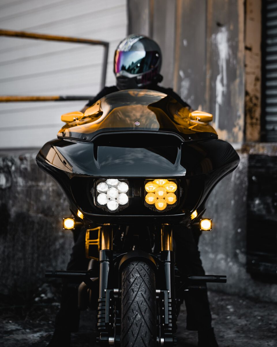 Custom Dynamics Lights Led Turn Signals Gloss Blk Ylw Lens Road Glide