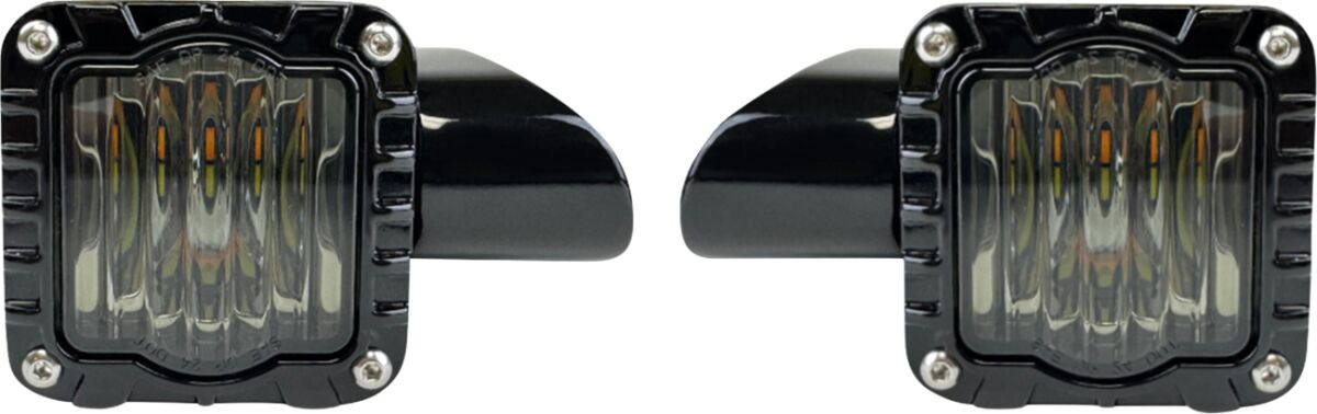 Custom Dynamics Light Shark Demon Front Turn Signals Led Black/Smk Len