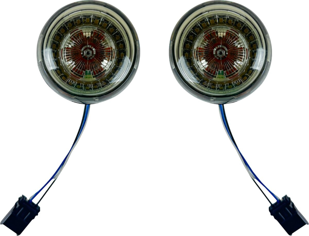 Custom Dynamics Inserts Turn Signal Probeam Led Front Smoked Lens Inse