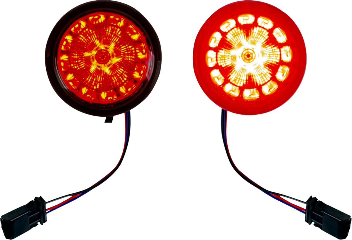 Custom Dynamics Inserts Turn Signal Probeam Led Rear Smoked Lens Inser