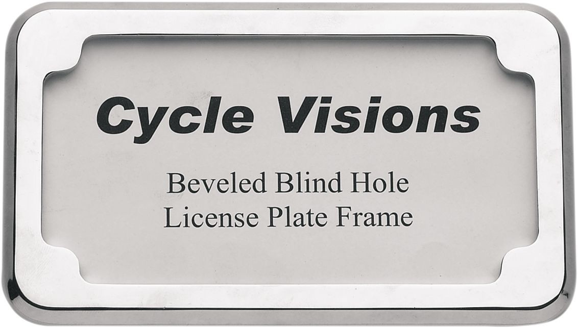Cycle Visions Beveled License Frame Beveled License Frame