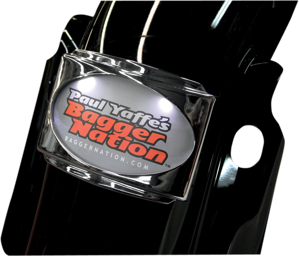 Paul Yaffe Bagger Nation Stealth 3 License Frame Cvo Chrome Frame Lice