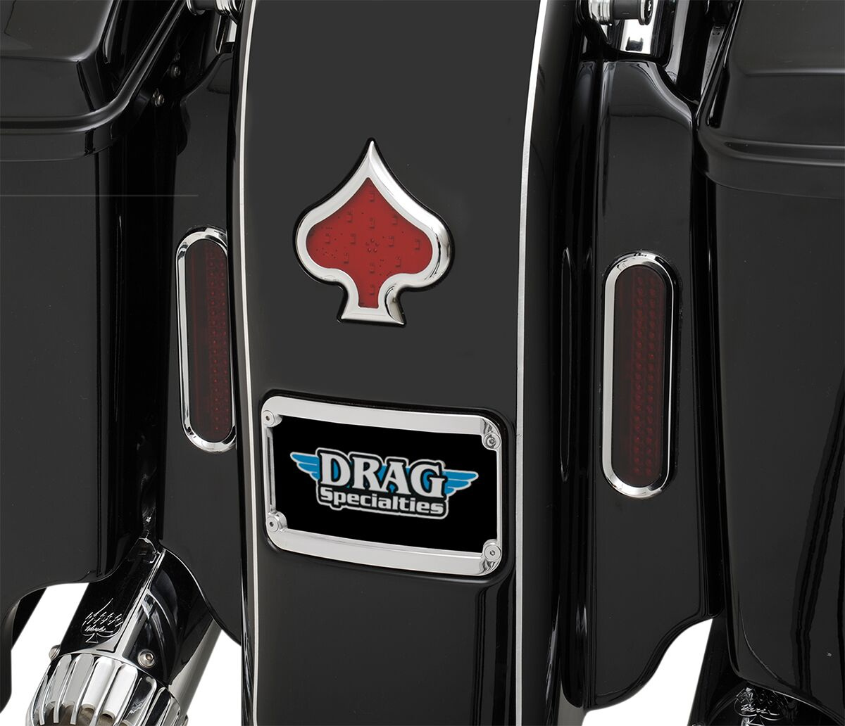 Klock Werks License Plate Frame Lighted Chrome Plate Ring 200 Lighted