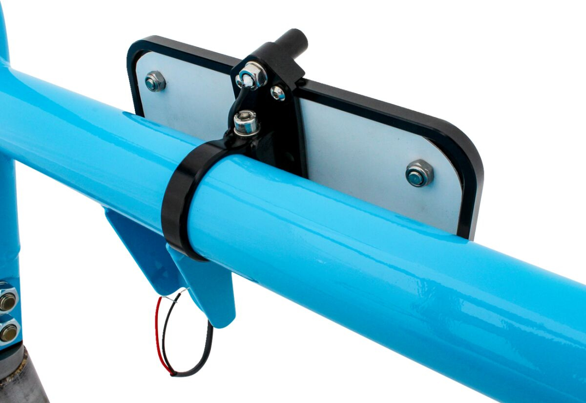 Klock Werks License Plate Frame With Light Black Utv - Cage Mount Lice