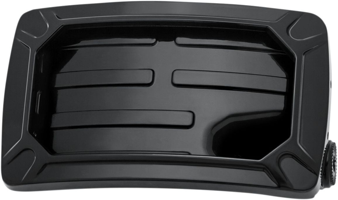 Kuryakyn License Plate Holdedr Nova Curved Side Mount Horizontal Black