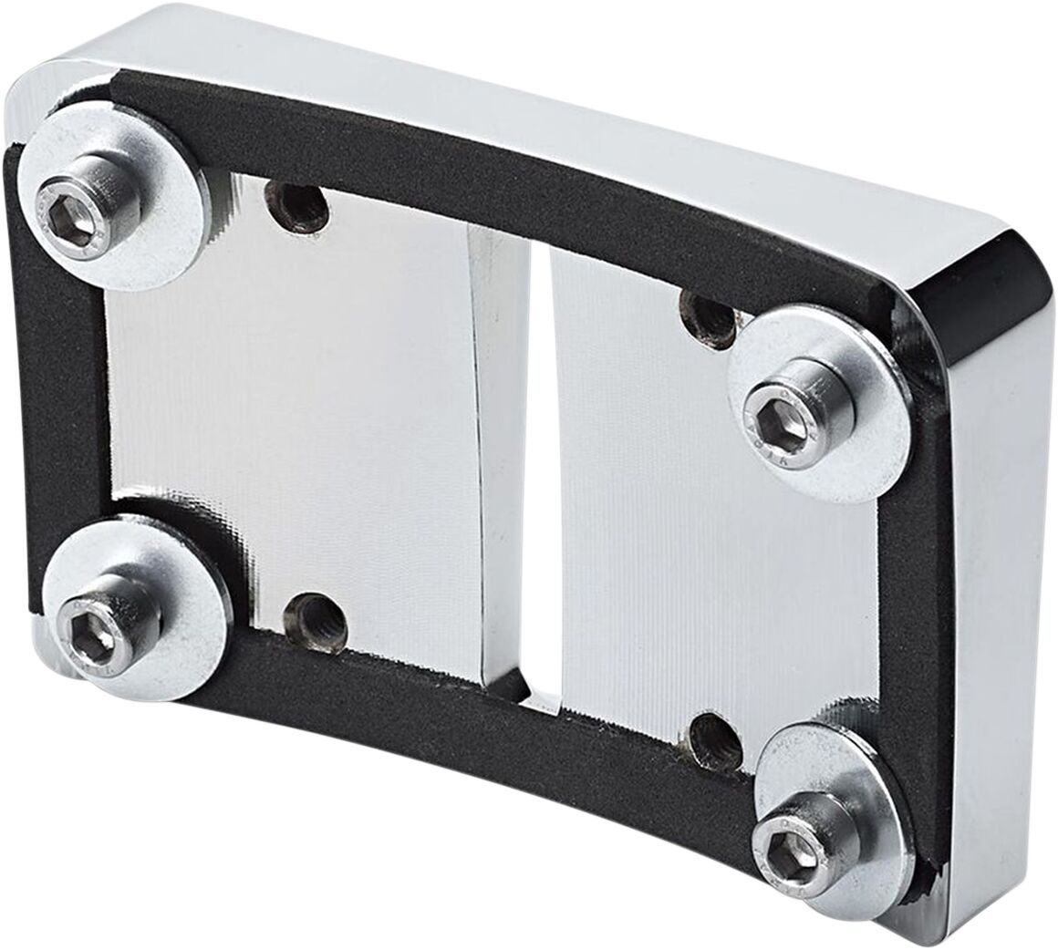 Heinz Bikes Mounting Adapter For License Plate Adapter Chrome Lic.Plt.