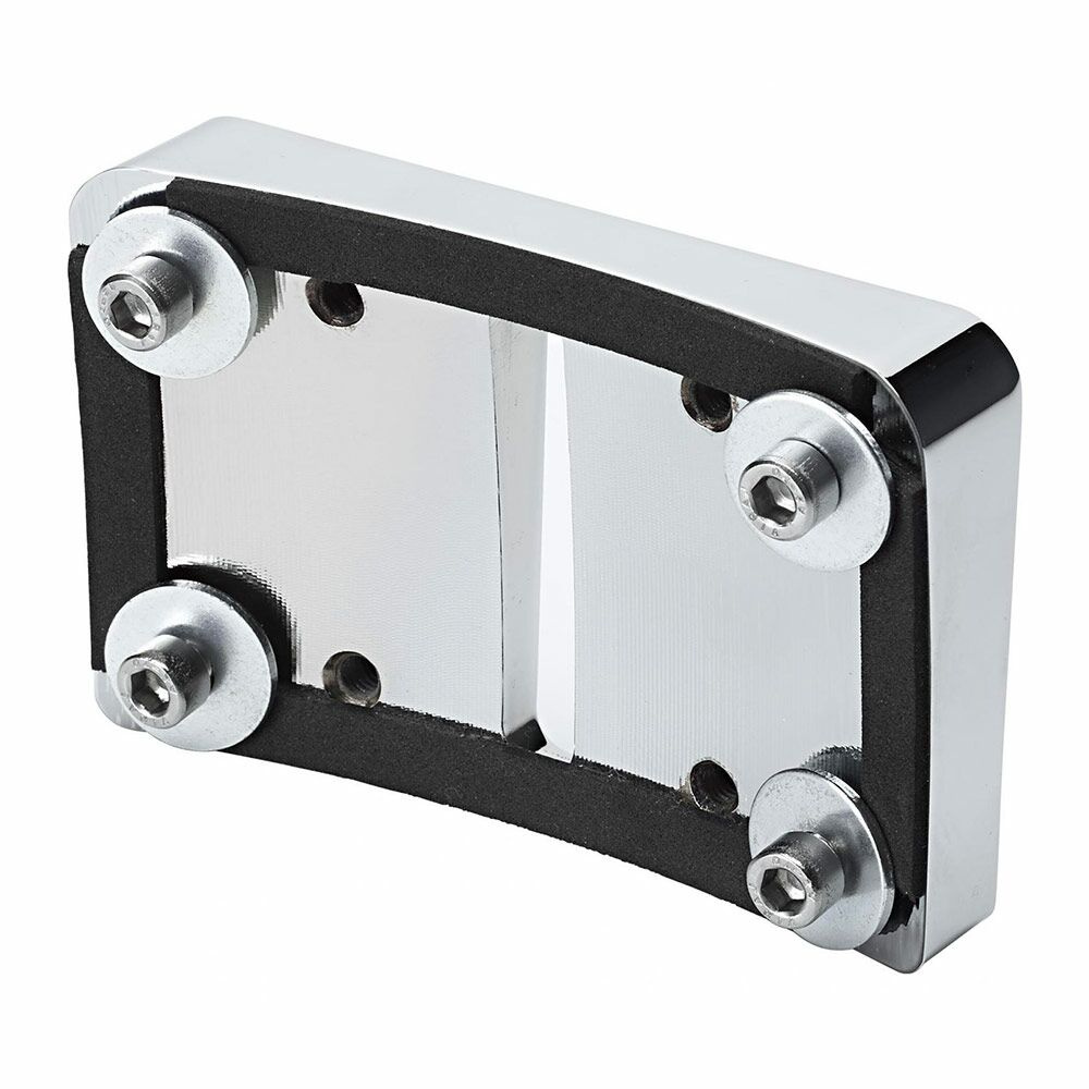 Heinz Bikes Mounting Adapter For License Plate Adapter Chrome Lic.Plt.