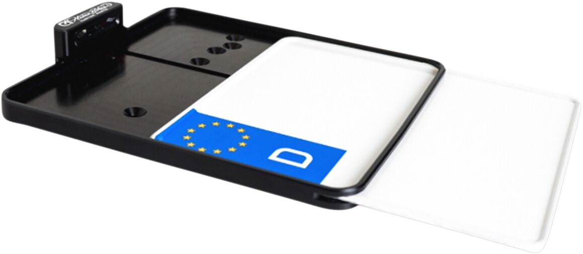 Heinz Bikes Slip-In License Plate Holder With Led Plate Light Black Li