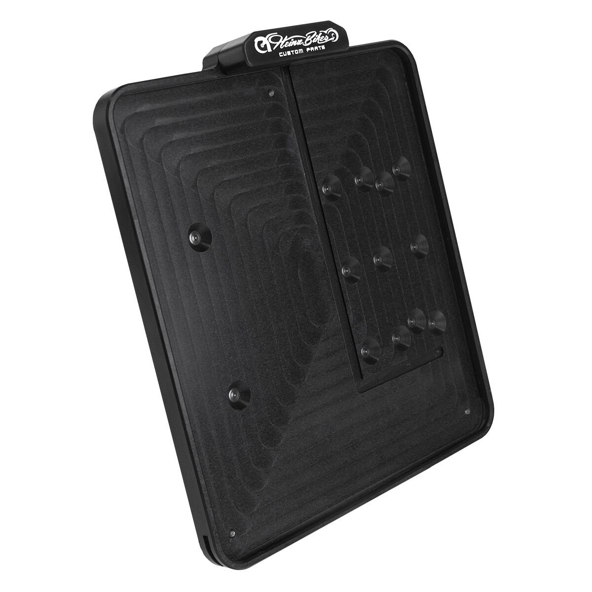 Heinz Bikes Slip-In License Plate Holder W/Led Plate Light Black (Ch)