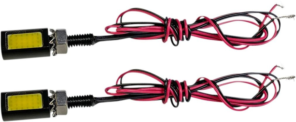 Custom Dynamics Led Tag Light - Black Led Tag Bolts With White Licen