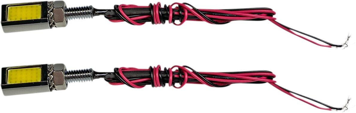 Custom Dynamics Led Tag Light - Chrome Led Tag Bolts With White Licen