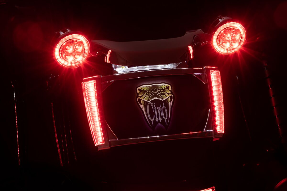 Ciro Frame Lp W/Leds Chr/Smk Frame Lp W/Leds Chr/Smk