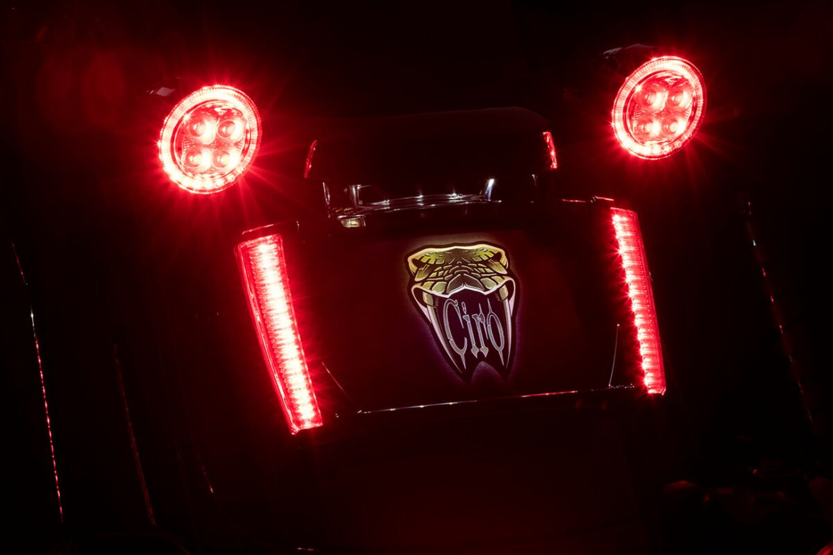 Ciro Frame Lp W/Leds Blk/Red Frame Lp W/Leds Blk/Red