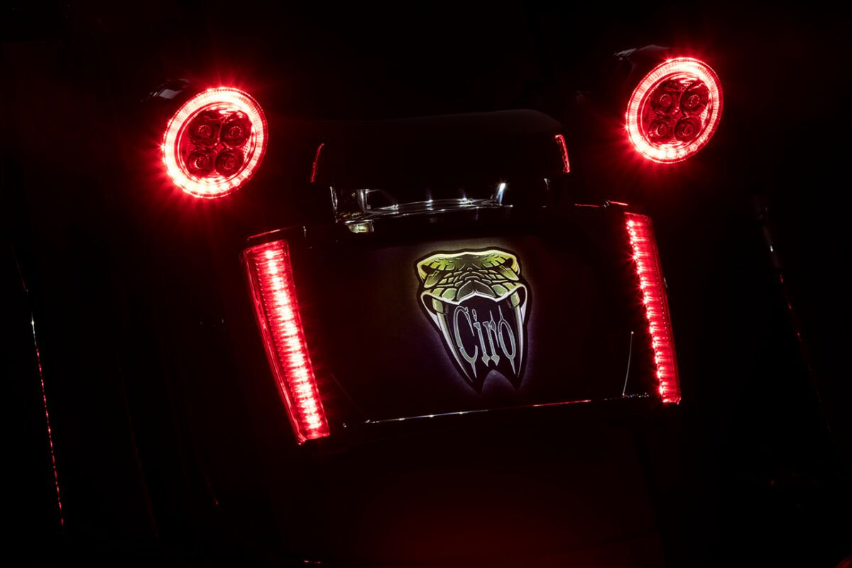 Ciro Frame Lp W/Leds Blk/Red Frame Lp W/Leds Blk/Red