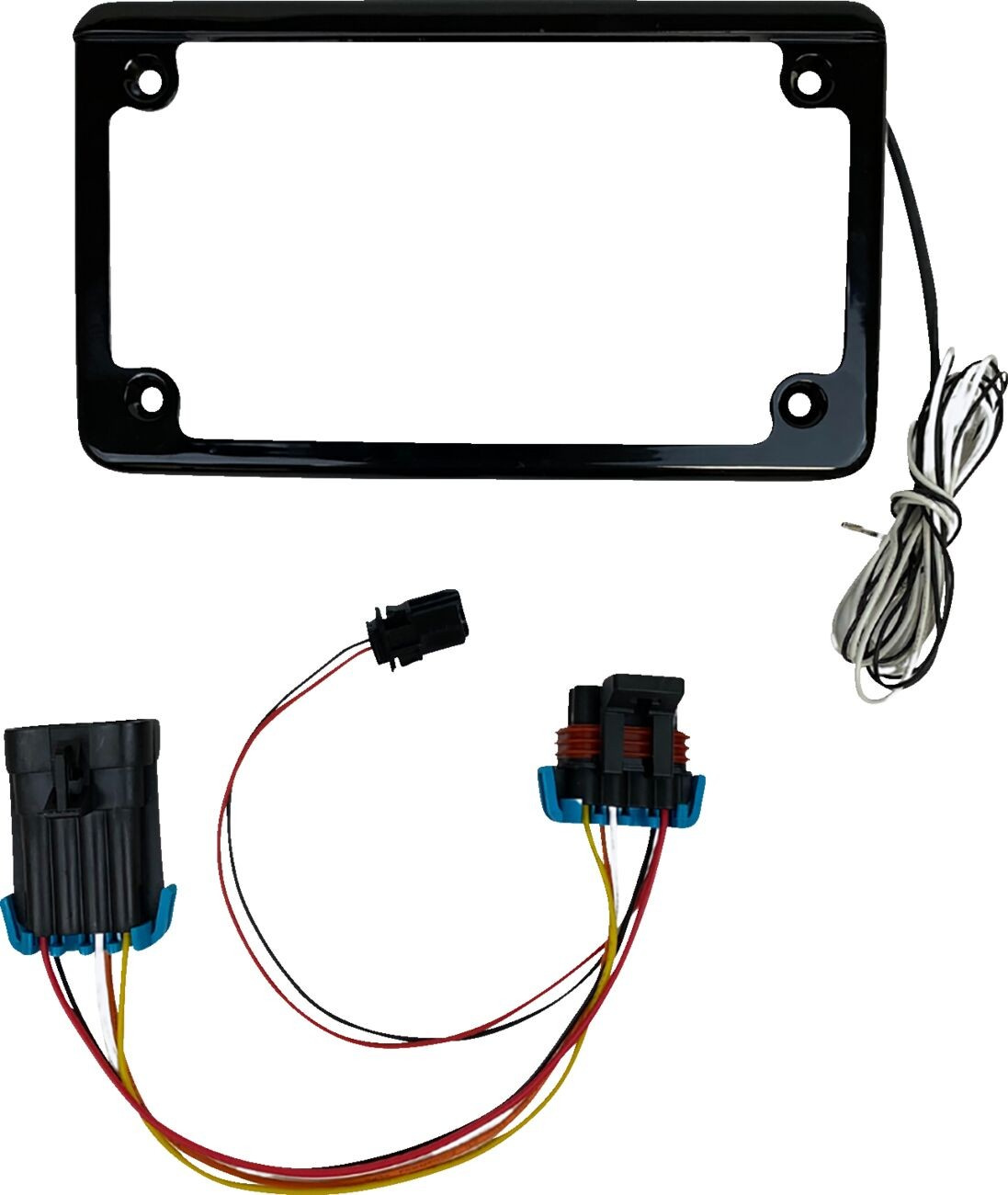 Custom Dynamics Frame License Plate W/ Tag Light Blk For Sxs Frame Lic