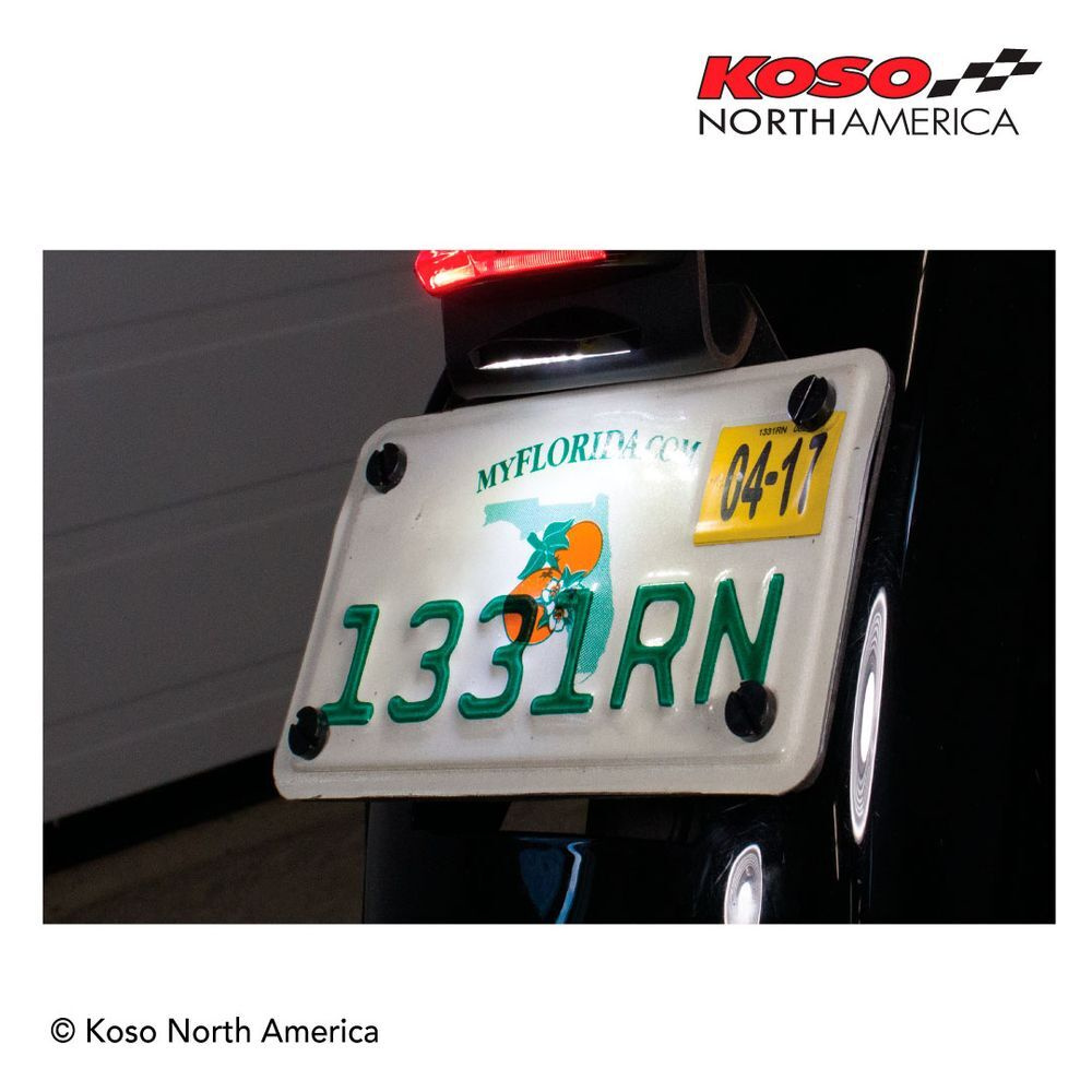 Koso North America Led License Plate Light E-Mark Led License Plate Li