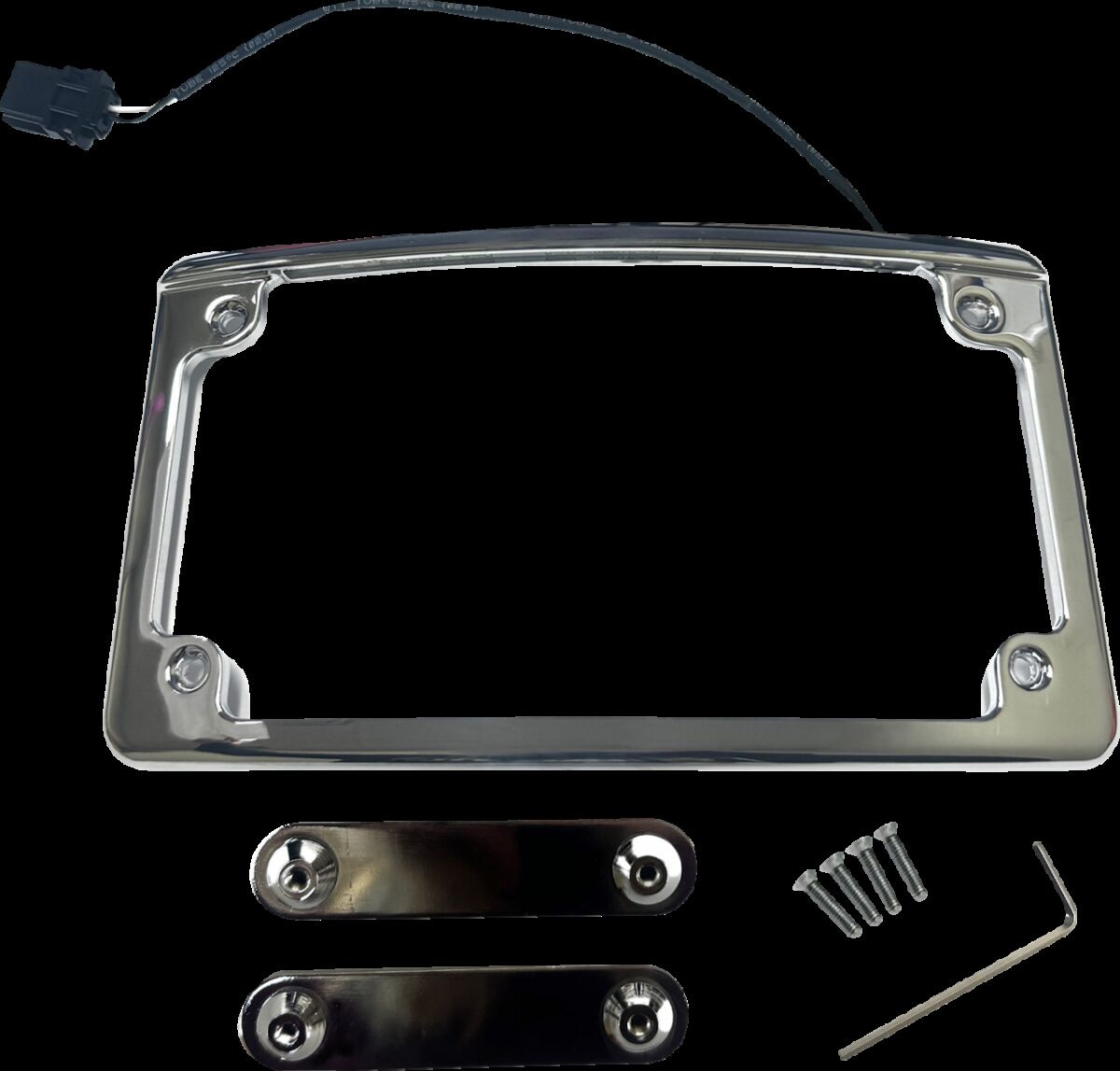 Custom Dynamics Frame License Plate Lighted Chrome Frame License Plate