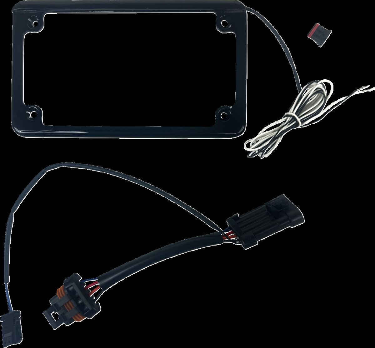 Custom Dynamics Frame License Plate Lighted Sxs Gloss Black Frame Lice