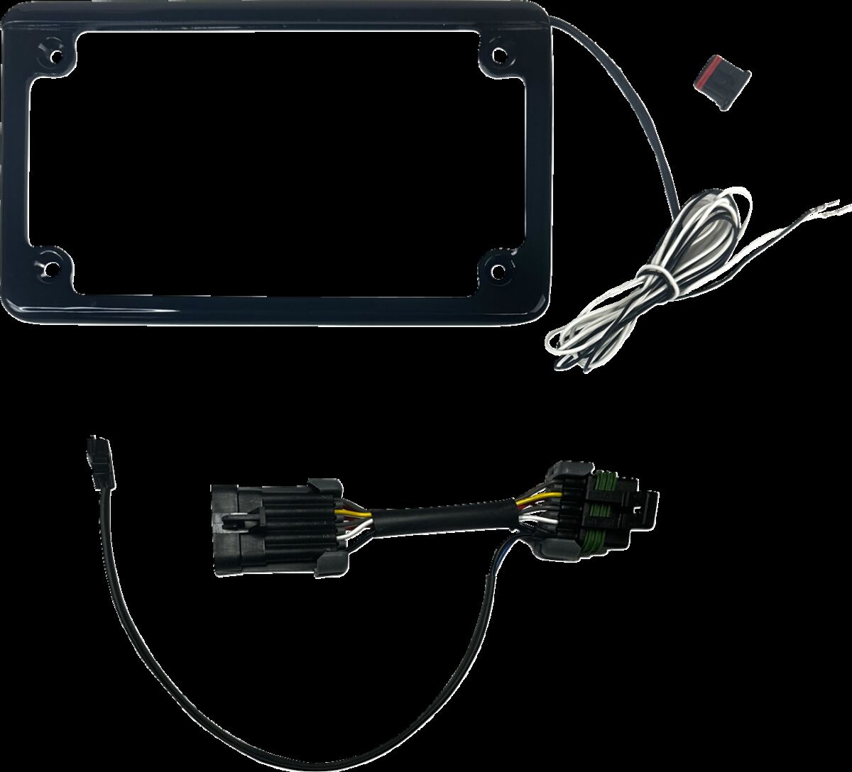 Custom Dynamics License Plate Frame Sxs Rzr Pro Black License Plate Fr