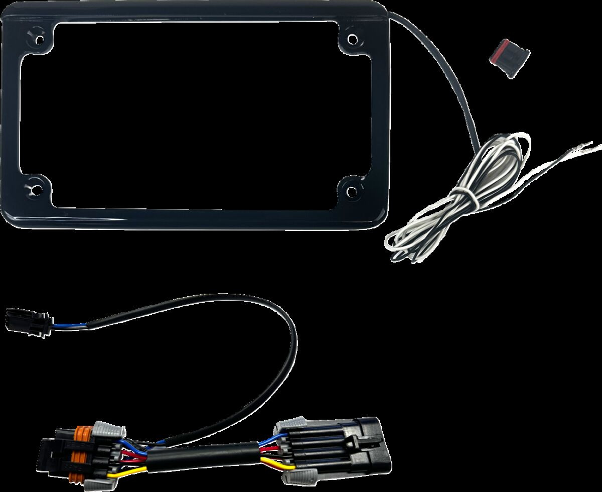 Custom Dynamics License Plate Frame Sxs Rzr Black License Plate Frame