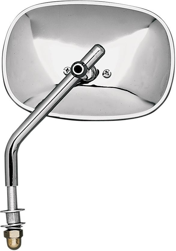 Emgo Mirror Harley Davidson Style Bolt-On Mirror Stmpd Plain Hd