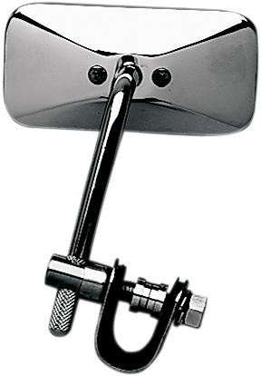 Emgo Mirror Rectangular Clamp-On Mirror Chpr Die Cast Clmp