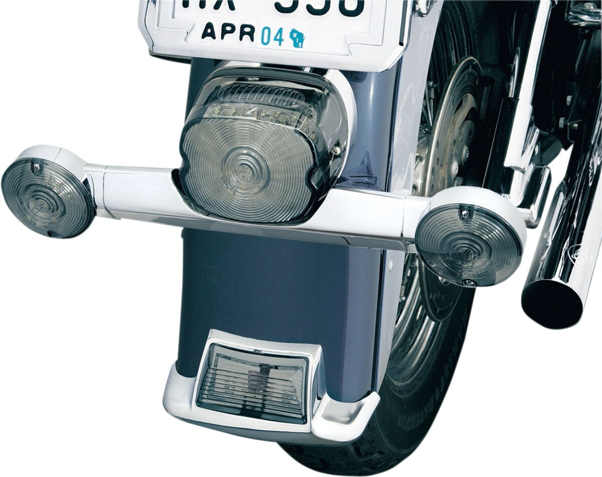 Kuryakyn Rear Signal Bar Cover 91-08 Flt Signal Bar Rr 91-08 Flt