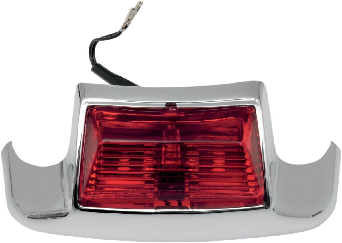 Drag Specialties Rear Fender Tip Light Red Lens Chrome Light Tip Red R